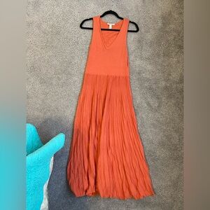 Cotton by Autumn Cashmere Orange Sleeveless Dress